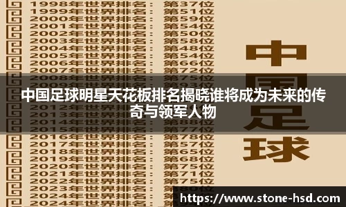 中国足球明星天花板排名揭晓谁将成为未来的传奇与领军人物